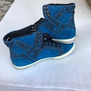 Supra Skytop 001 Muska Blue Tiger Shoe Men Size 10